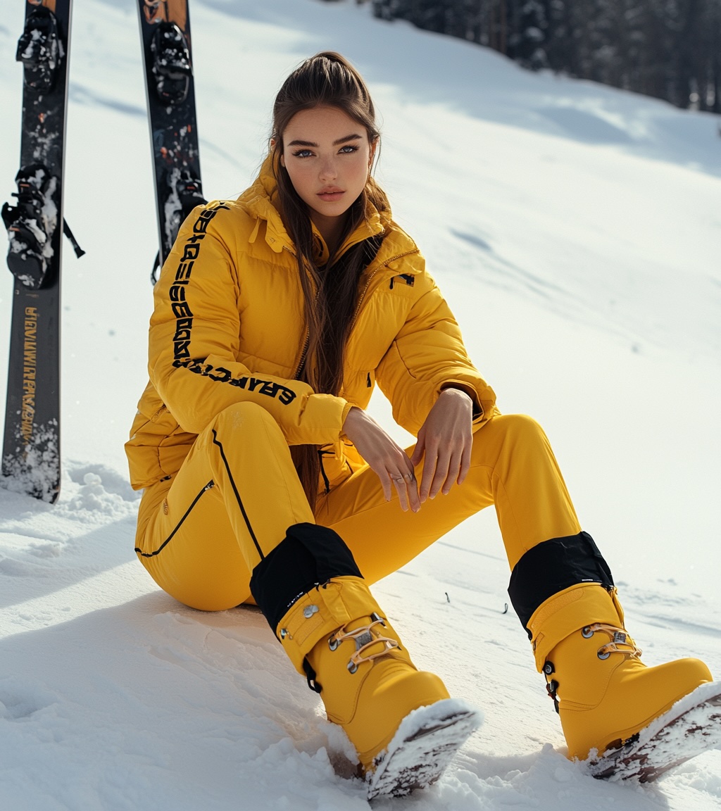 yellow snow boots for women